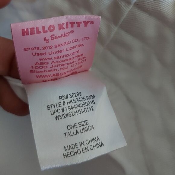 Hello Kitty Sailor Bow White Bucket Hat Sanrio 2012 Toodler - Picture 9 of 9